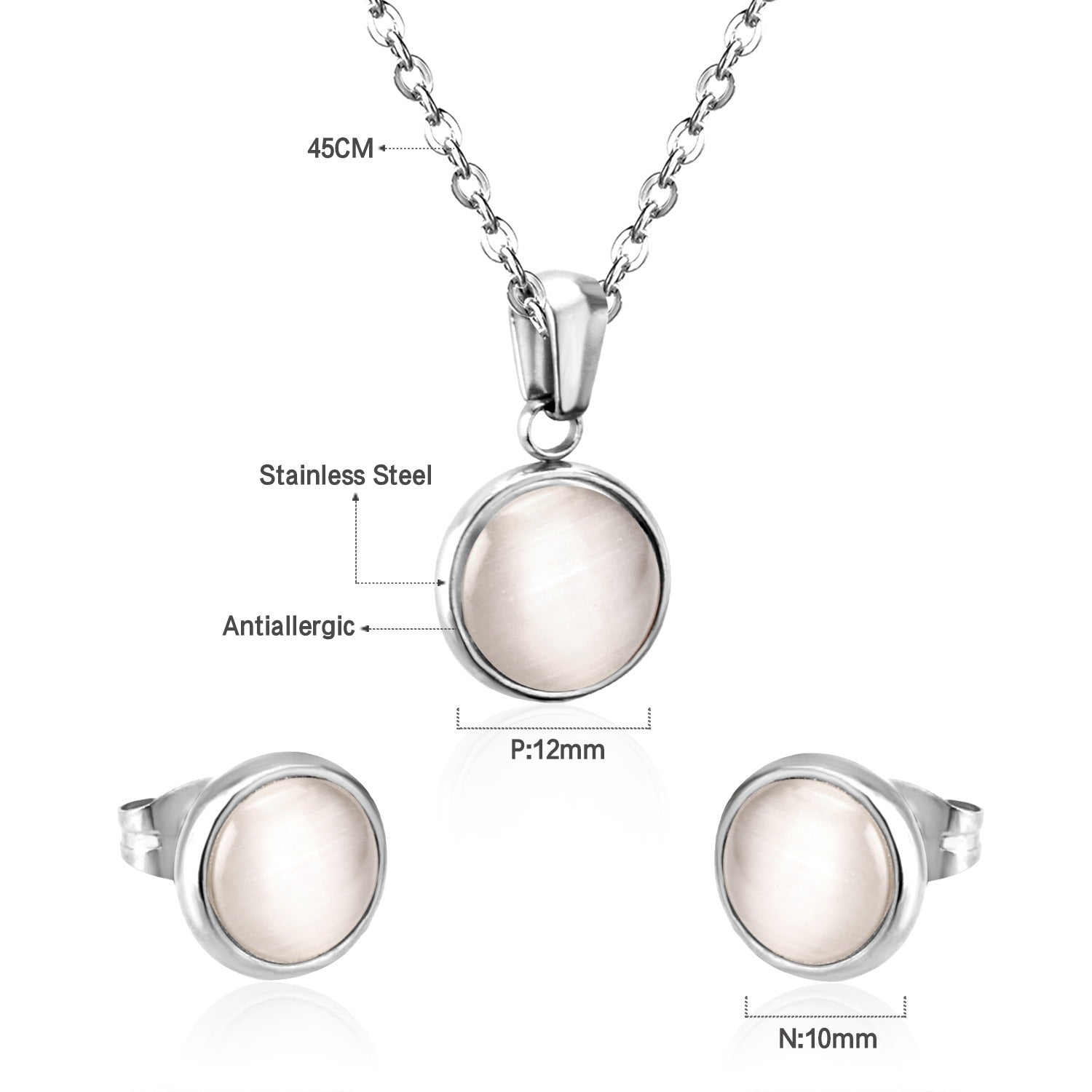 Juego Dama Acero 25693