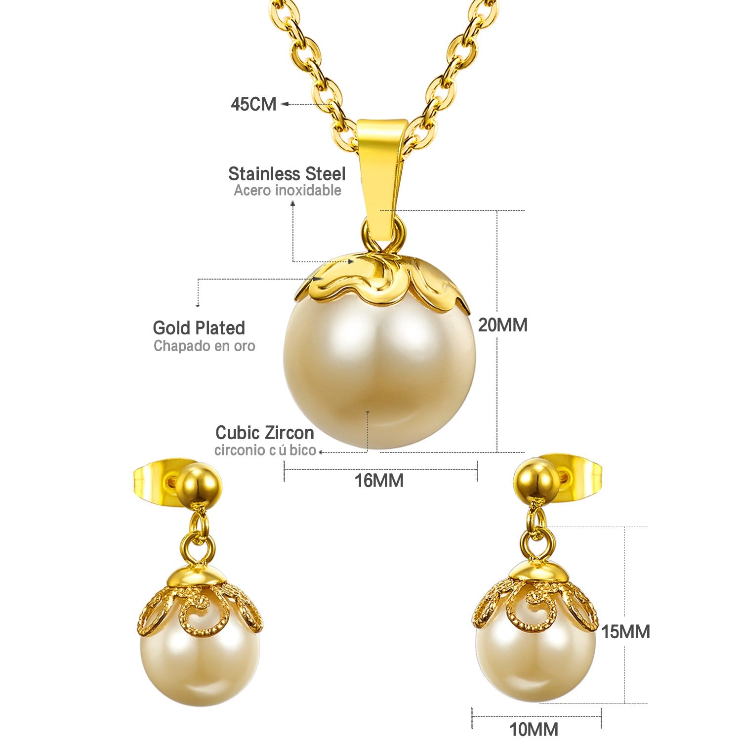 Juego Dama Acero 25703