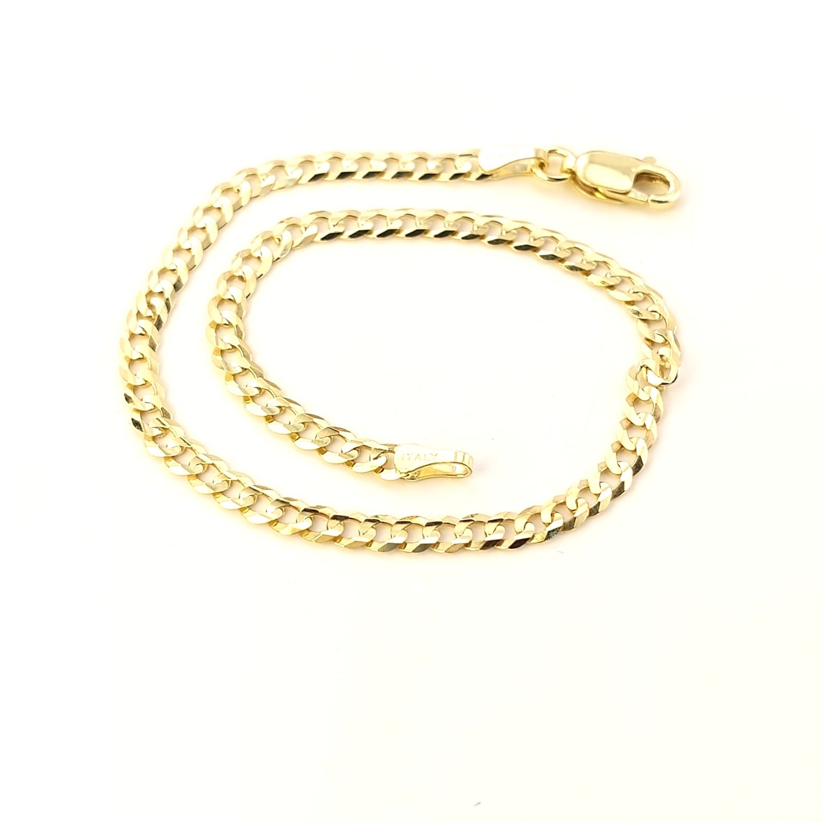 Pulsera Grumet Maciza 18cm X 3mm Oro 10k 25768