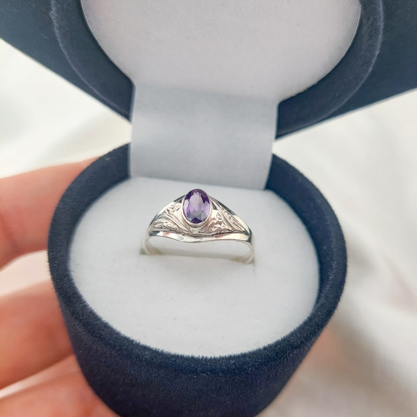 Anillo Graduación Liso Plata 925 23702