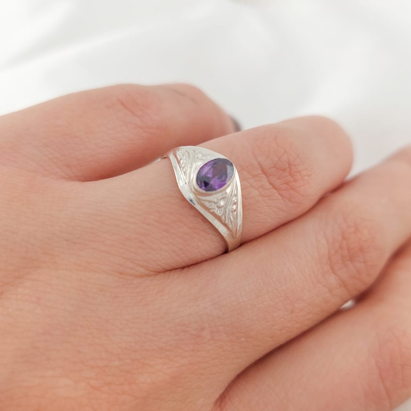 Anillo Graduación Liso Plata 925 23702