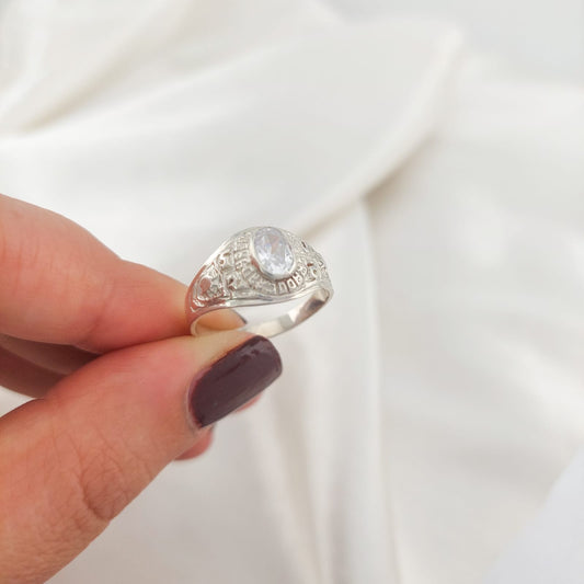 Anillo Graduación Sexto Plata 925 25949