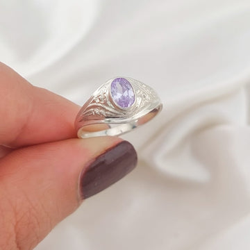 Anillo Graduación Liso Plata 925 25954