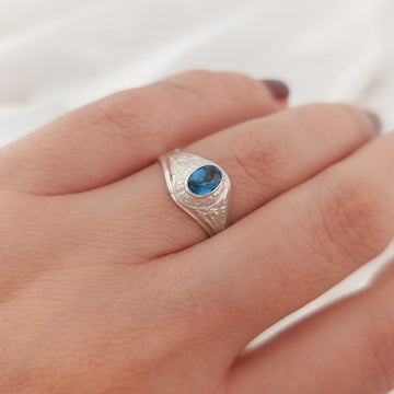Anillo Graduación Sexto Plata 925 23714
