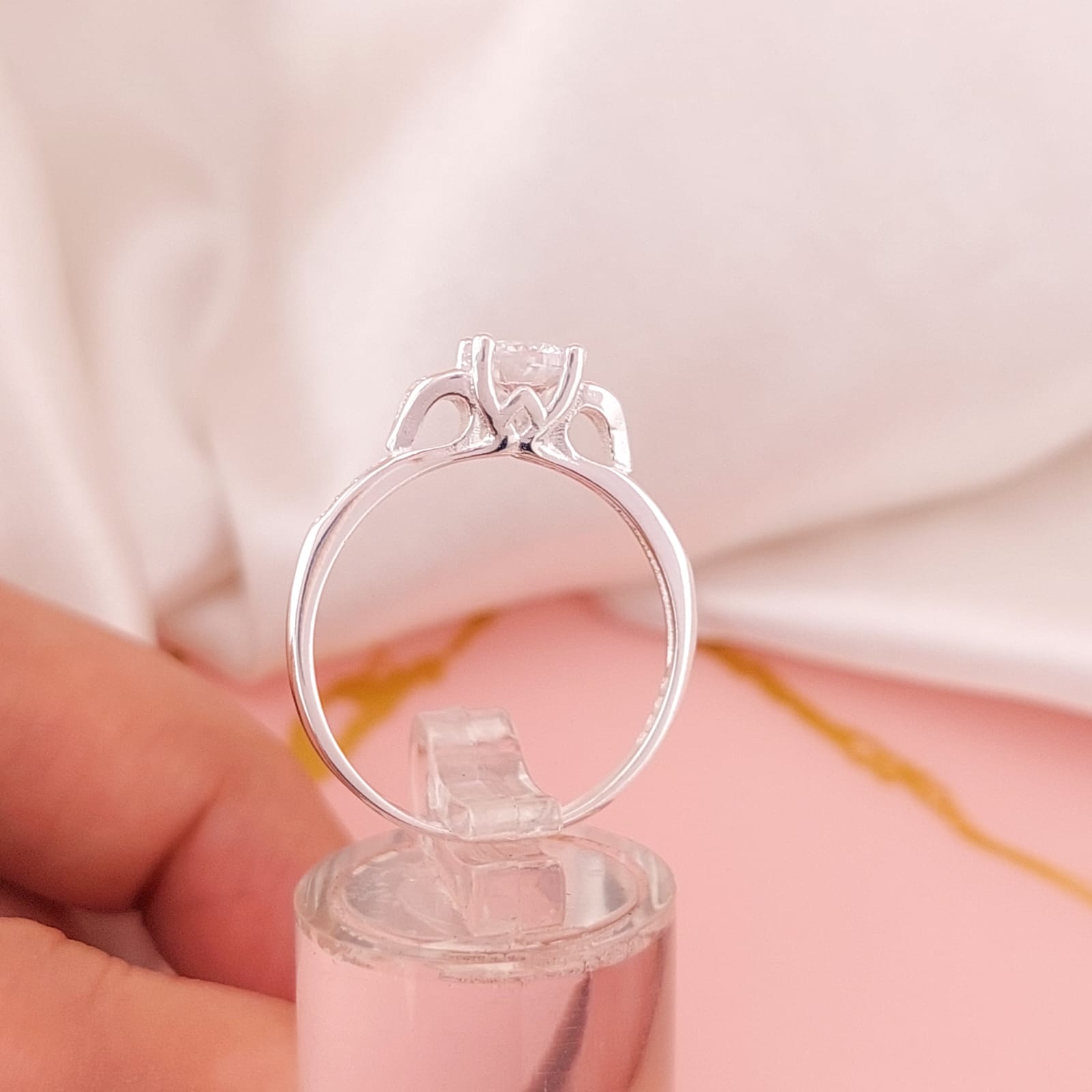 Anillo Compromiso Plata 925 24740v