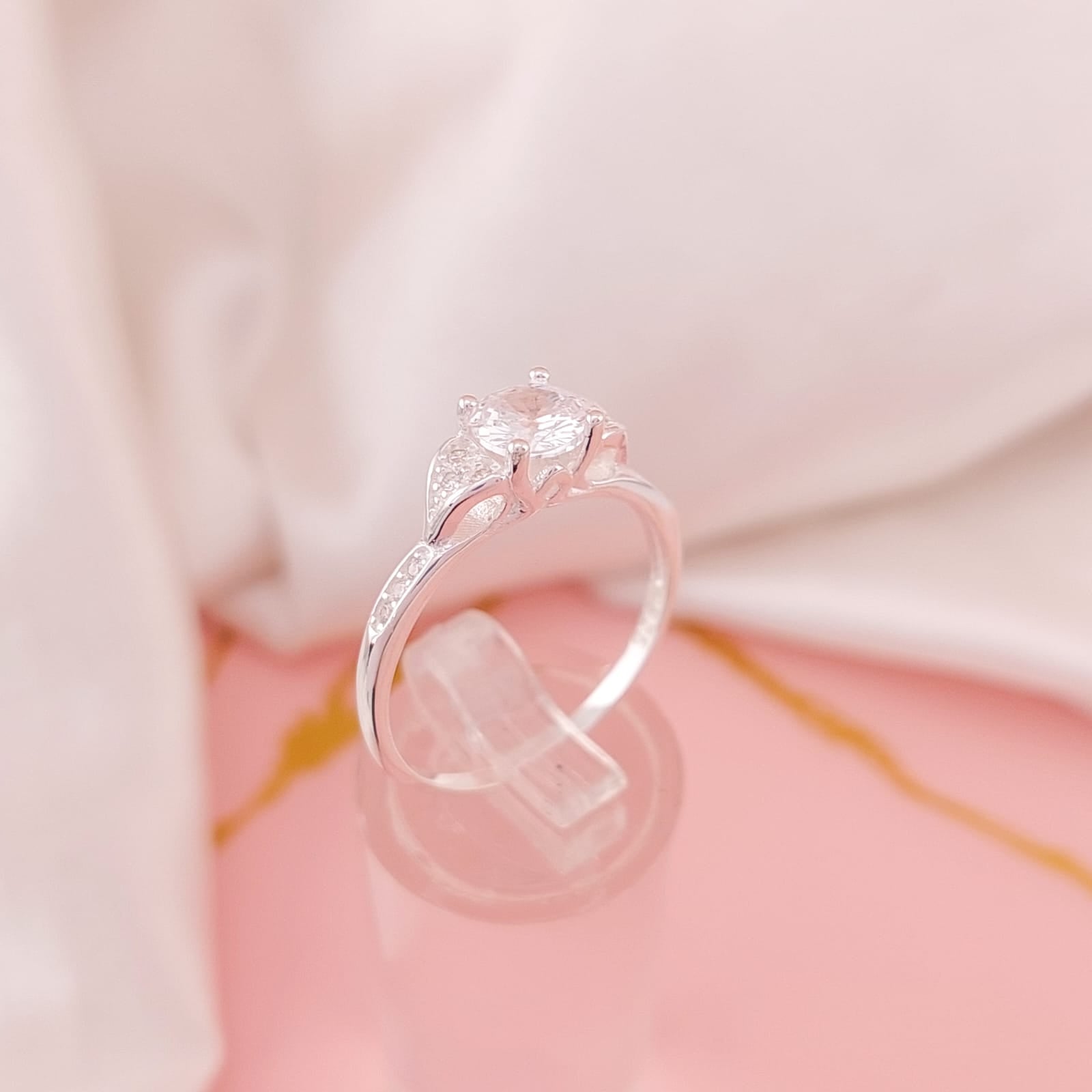 Anillo Compromiso Plata 925 24740v