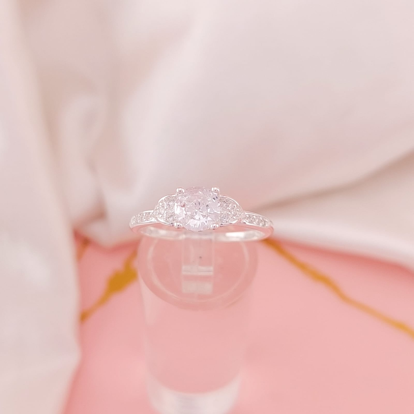 Anillo Compromiso Plata 925 24740v