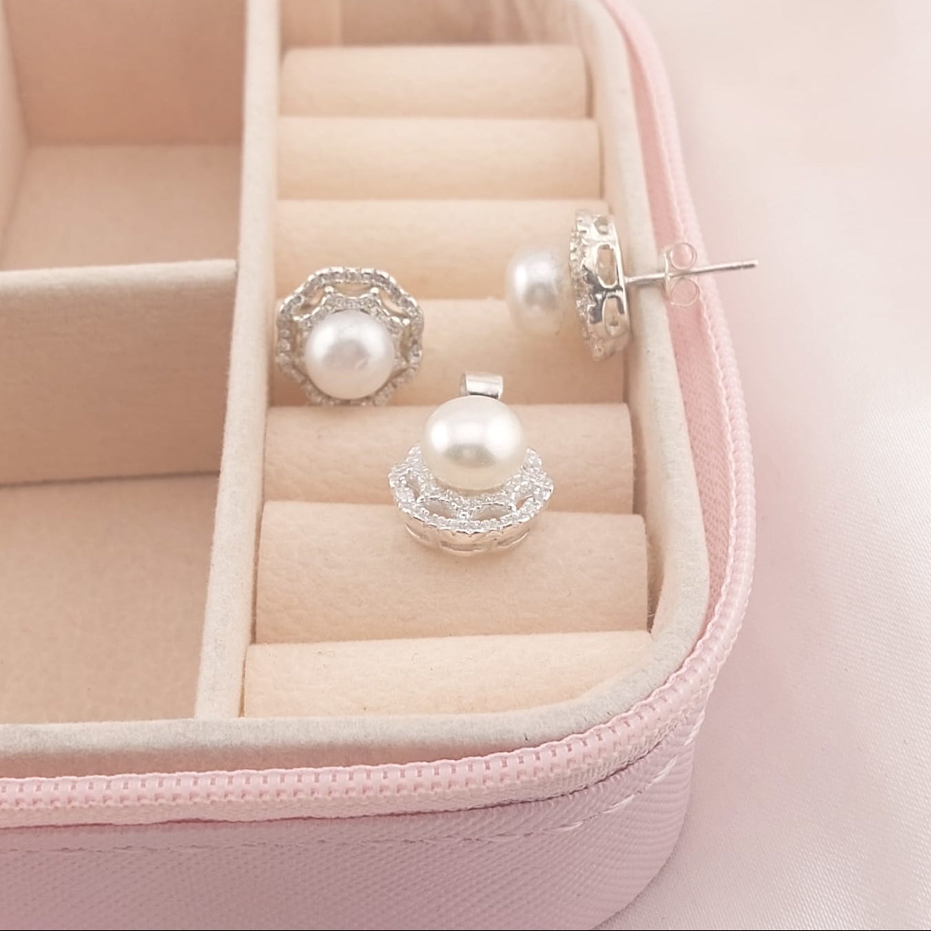 Juego Perlas Cultivadas Plata 925 16456