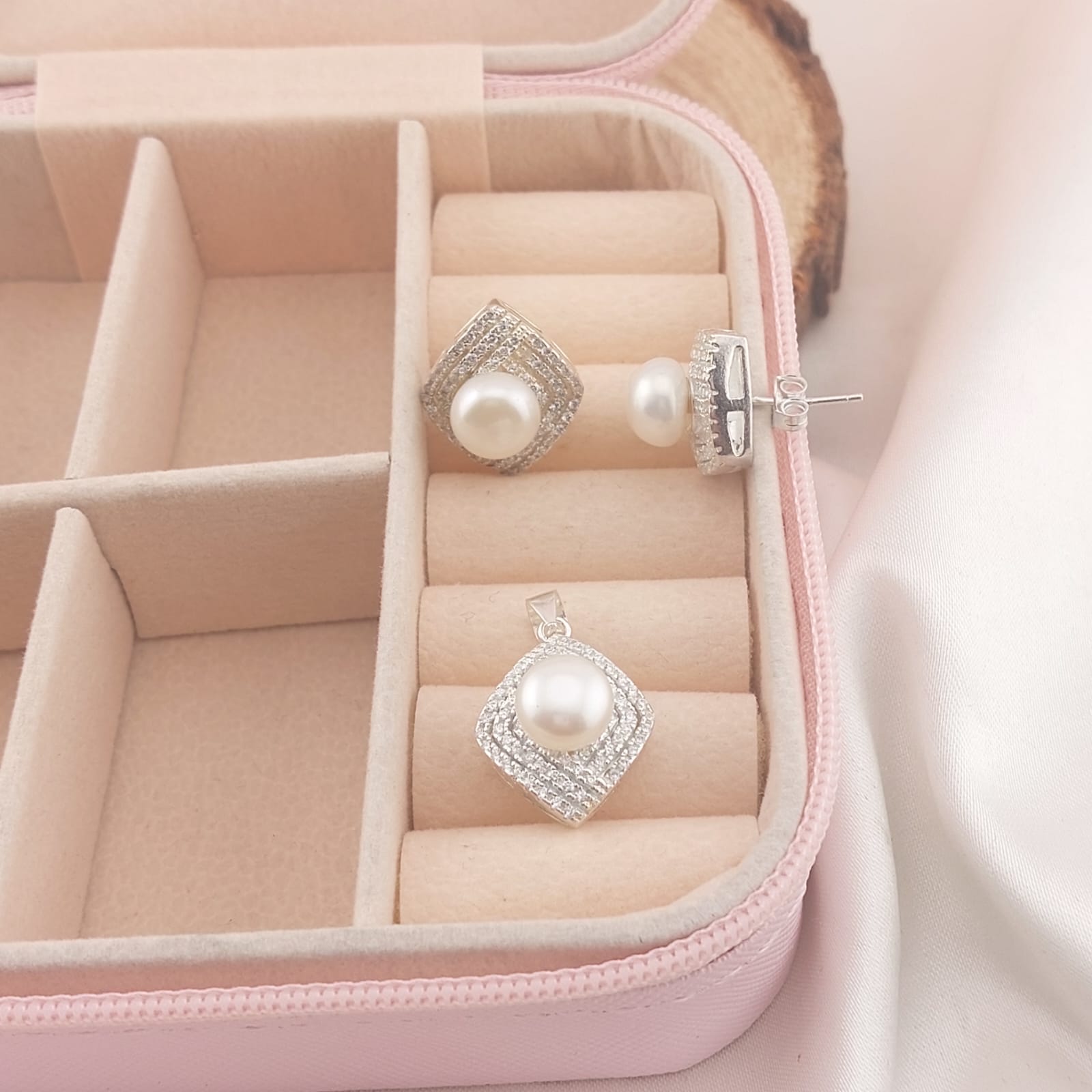 Juego Perlas Cultivadas Plata 925 16454