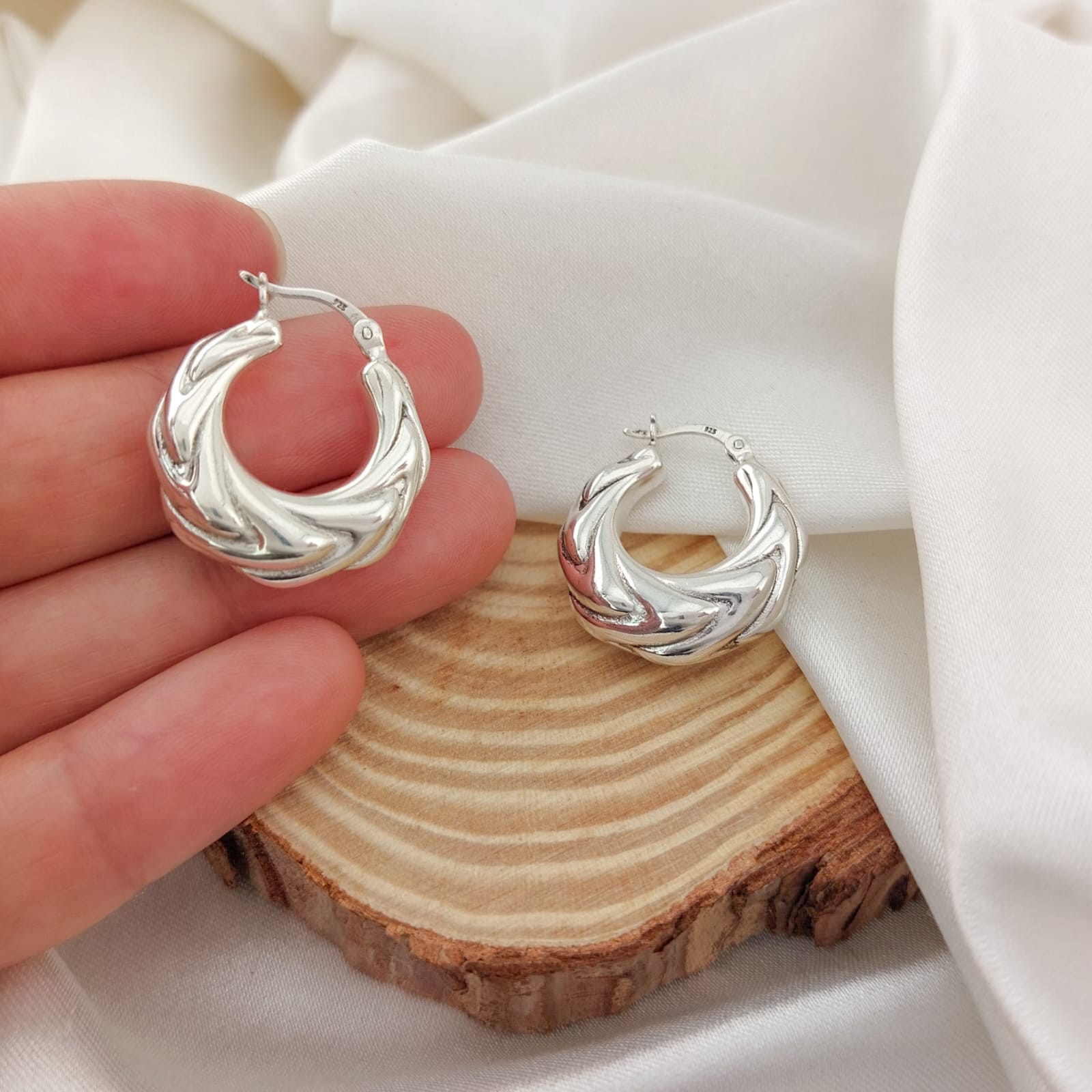 Argollas  20mm Plata 925 210000024107