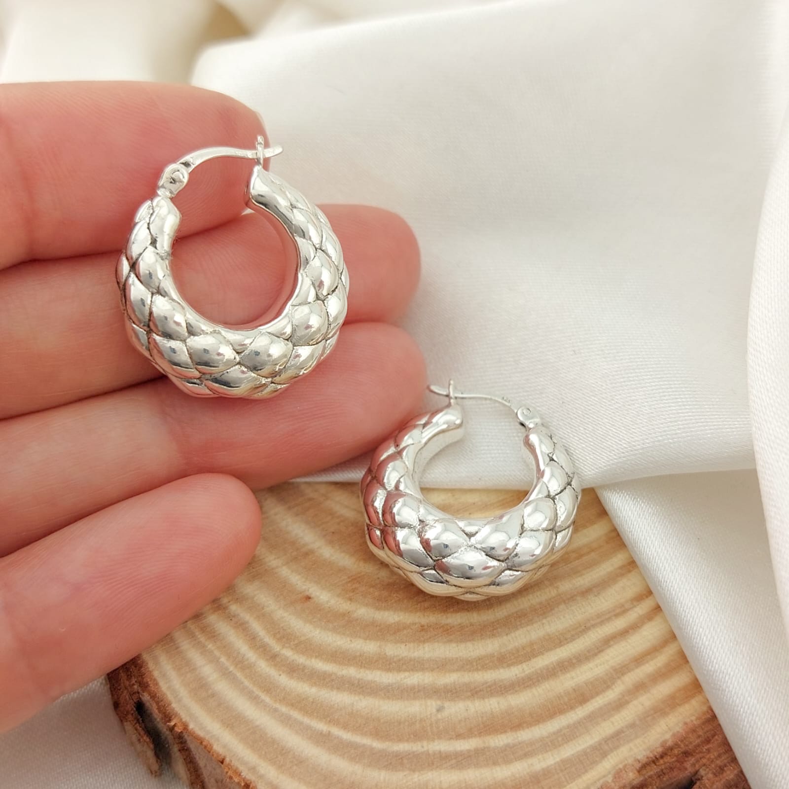 Argollas 18mm Plata 925 210000024127