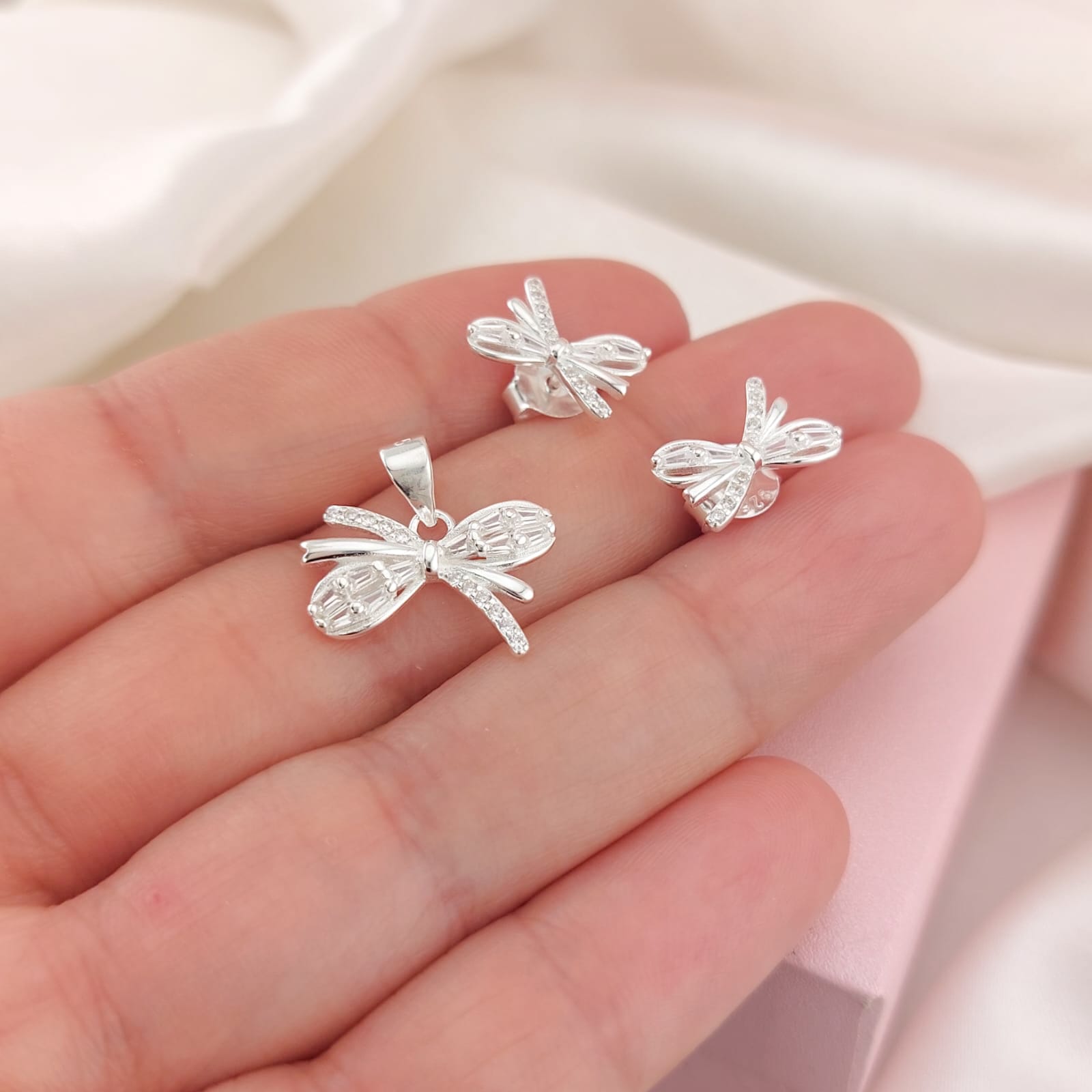 Juego Dama Plata 925 24071