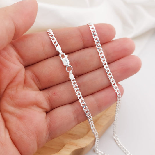 Cadena Maciza Grumet 60CM/3MM Plata 925 24470