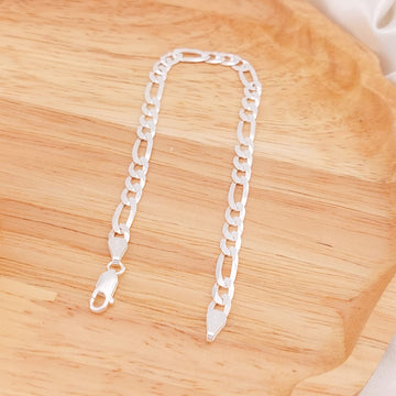 Pulsera Maciza 20.5cm/5mm Plata 925 26123