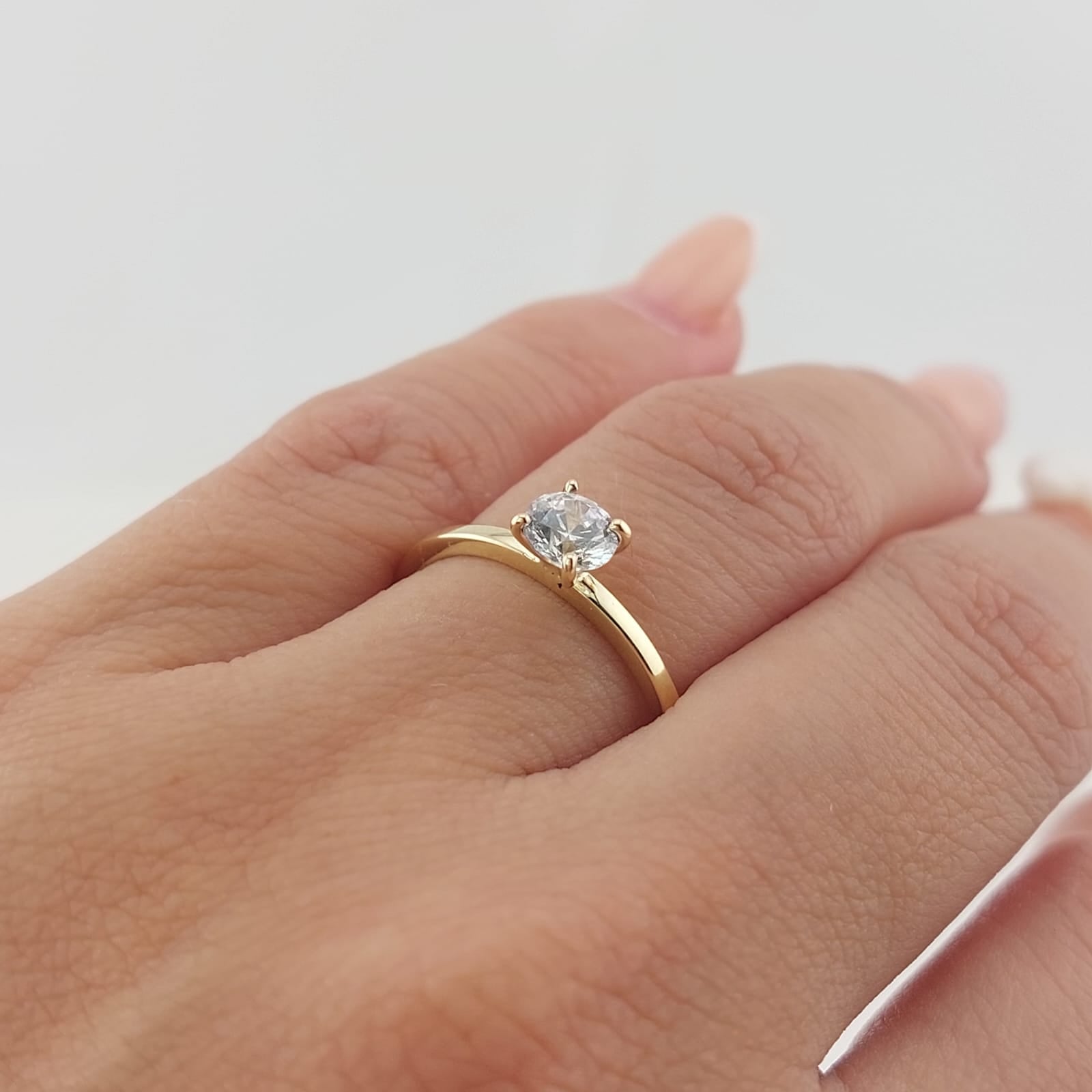 Anillo Compromiso Oro 10k 26611 Hecho Milena*