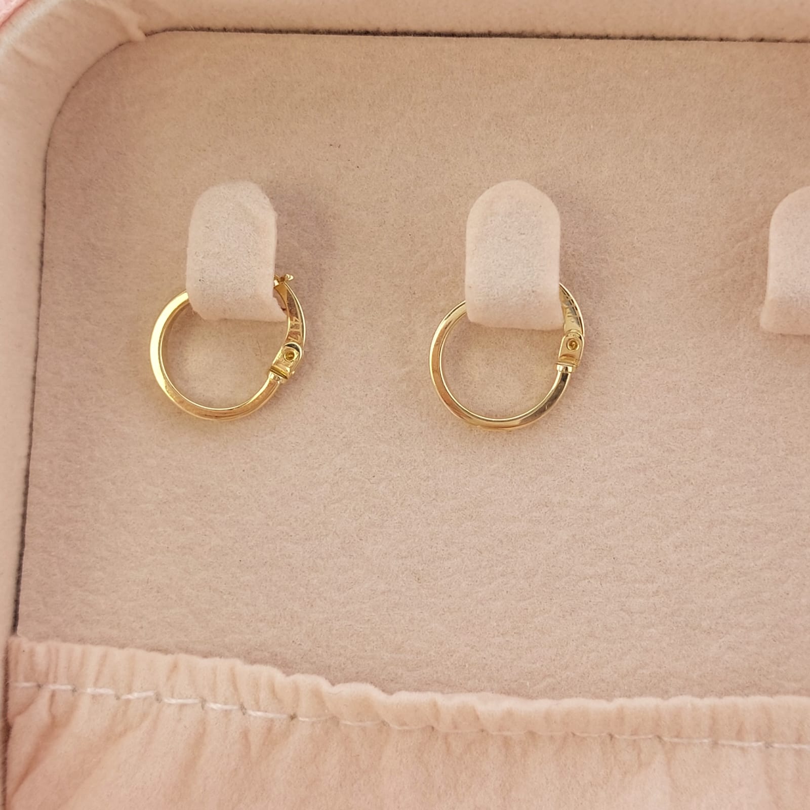 Argollas 12mm 0.9g Oro 10k Italia 25785