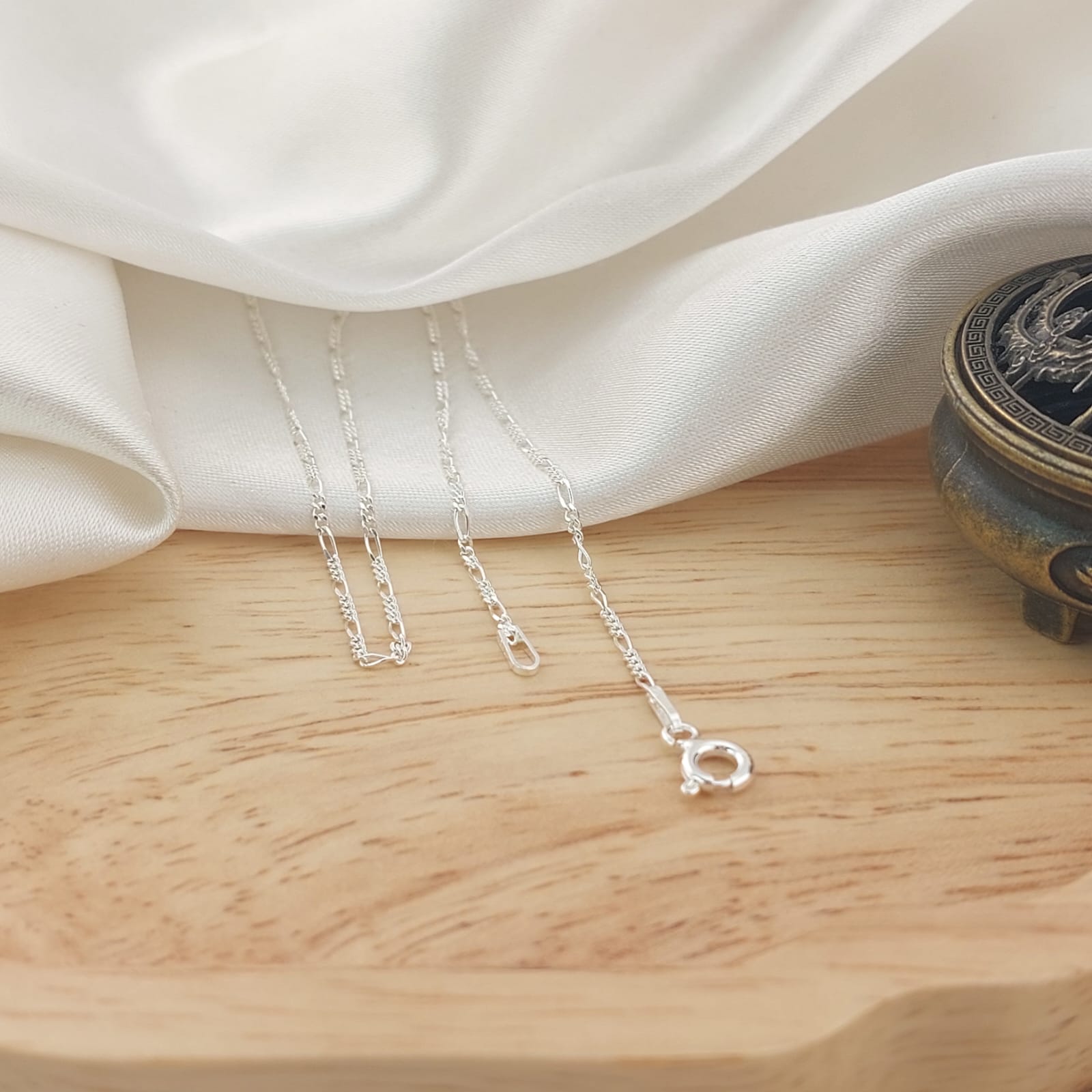 Cadena Fígaro 45CM/1mm Plata 925 24521