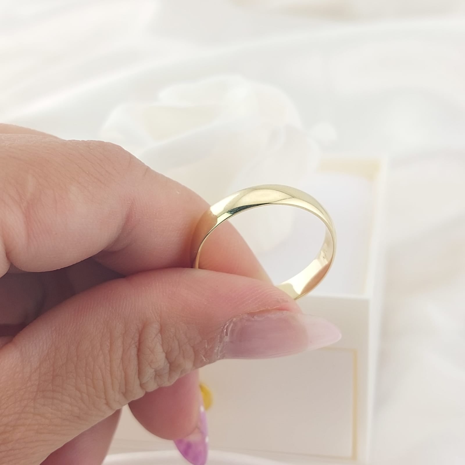 Anillo Matrimonio 4mm Macizo Oro 10k Italia 25742