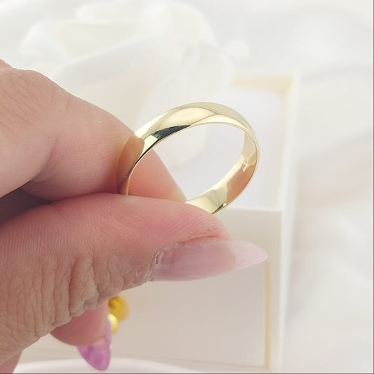 Anillo Matrimonio 4mm Macizo Oro 10k Italia 25742