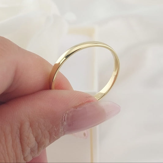 Anillo Matrimonio 3mm Macizo Oro 10k Italia 25743