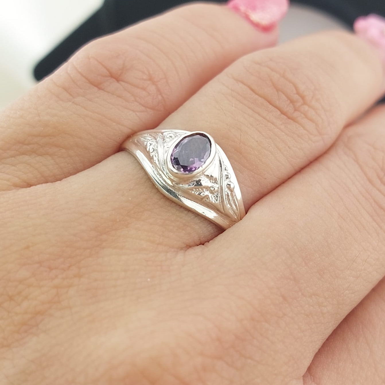 Anillo Graduación Liso Plata 925 23702