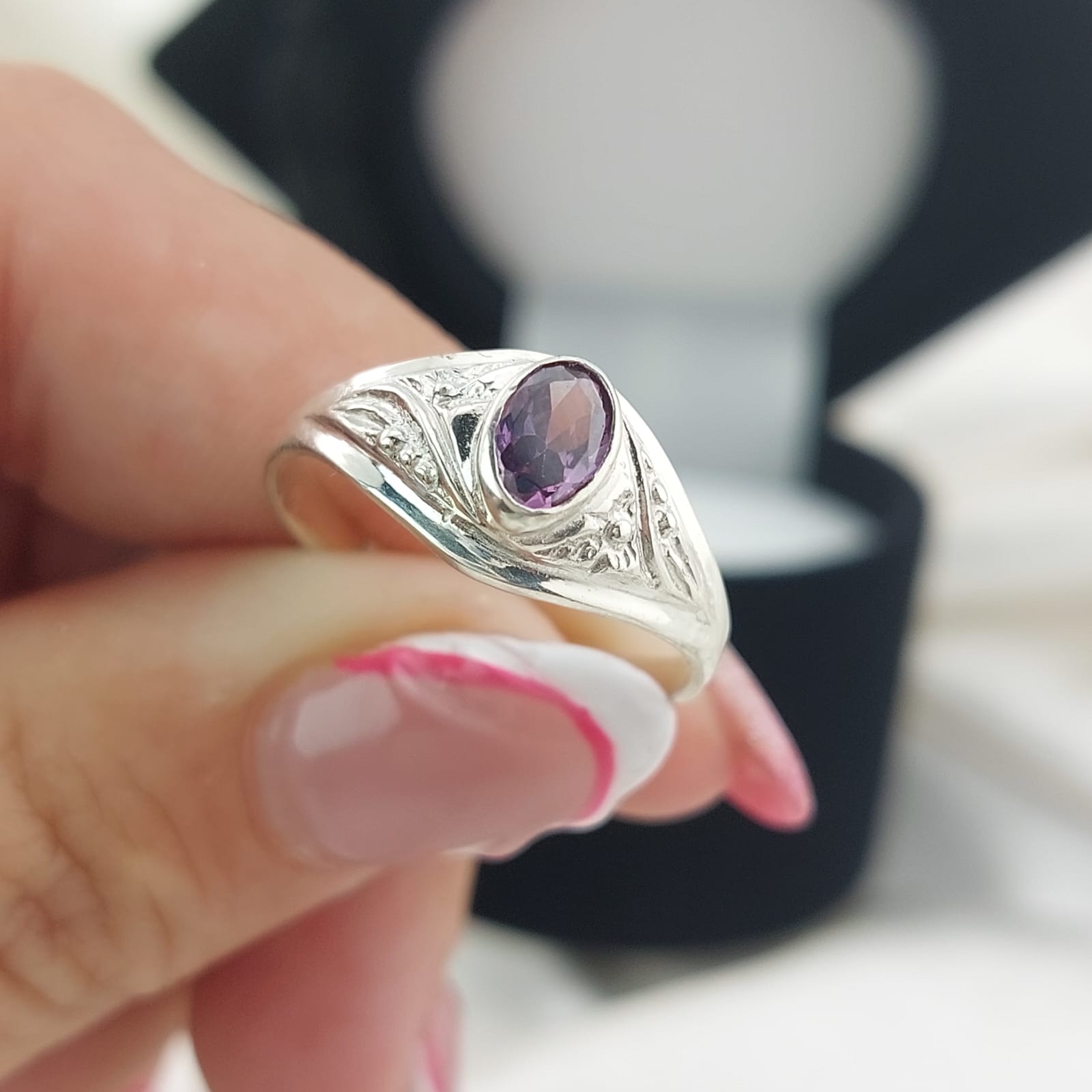 Anillo Graduación Liso Plata 925 23702