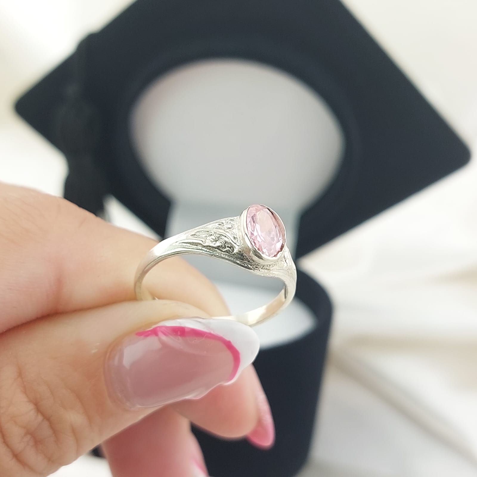 Anillo Graduación Liso Plata 925 25147