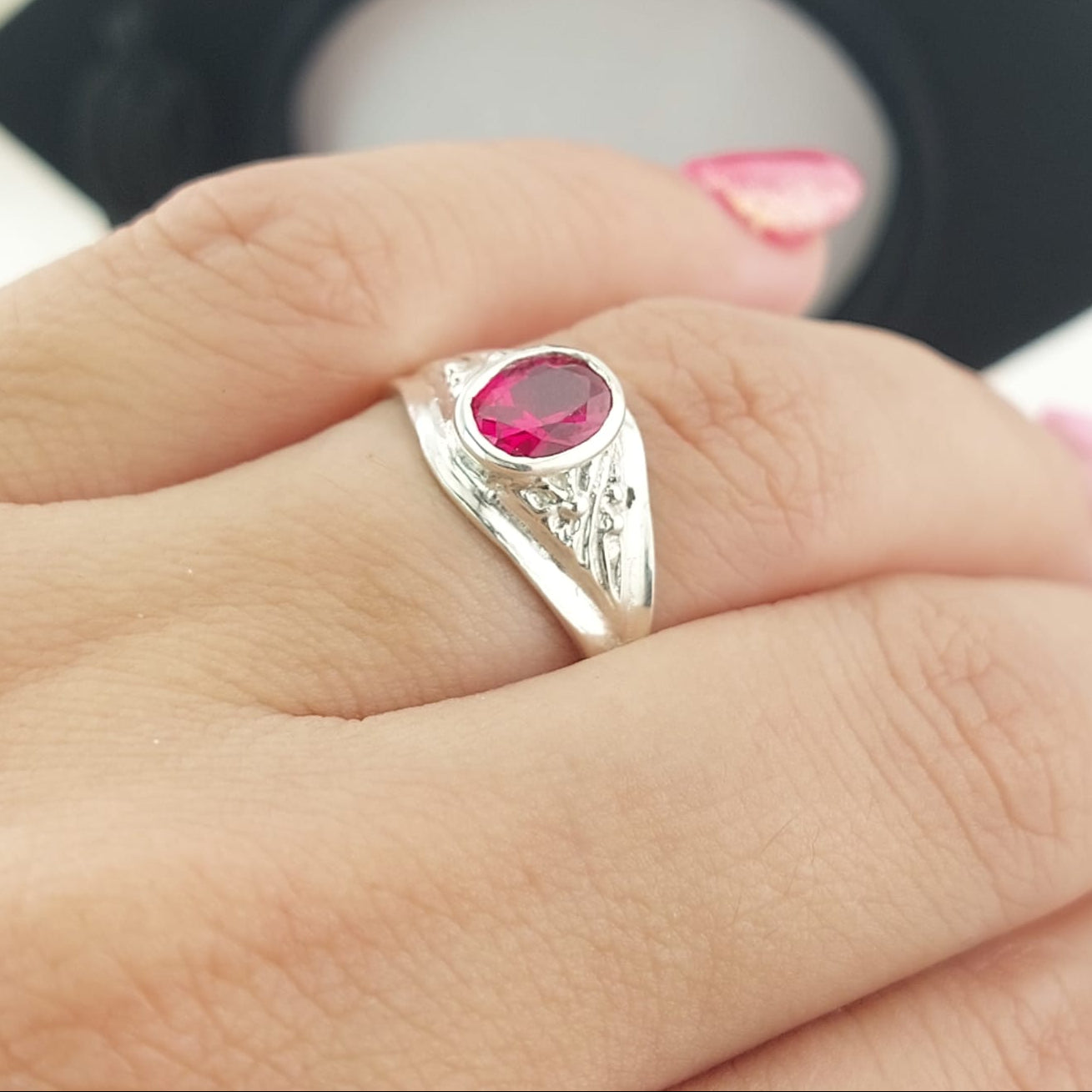 Anillo Graduación Liso Plata 925 25989