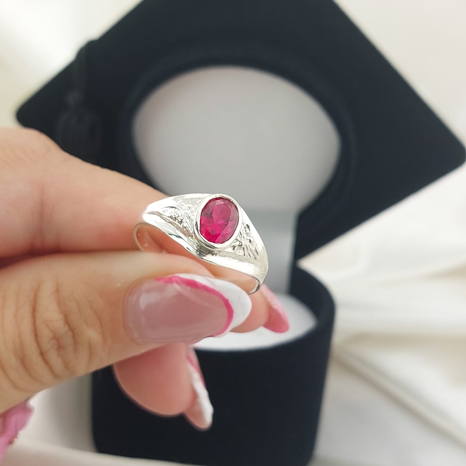Anillo Graduación Liso Plata 925 25989