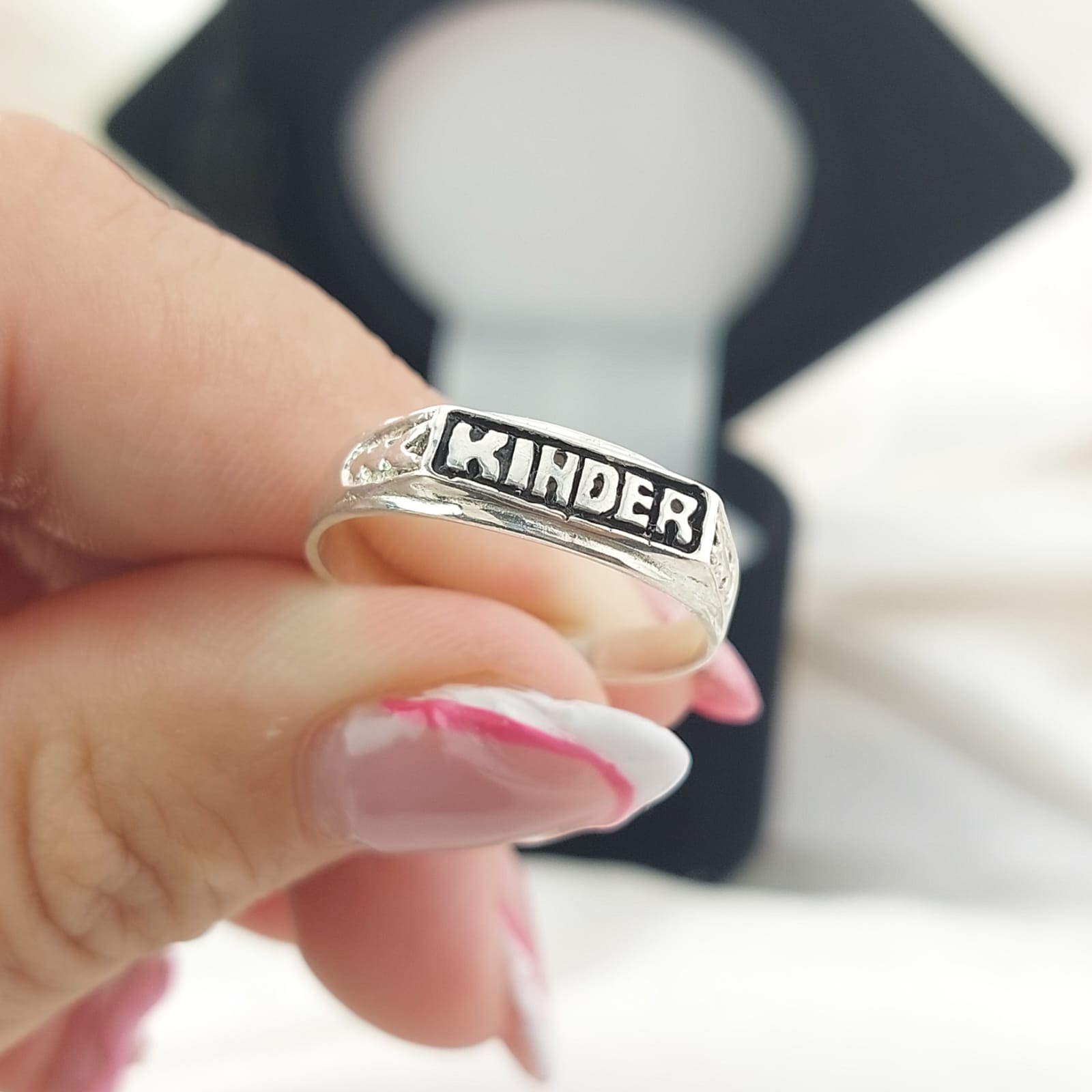 Anillo Graduación Kinder Plata 925 23561