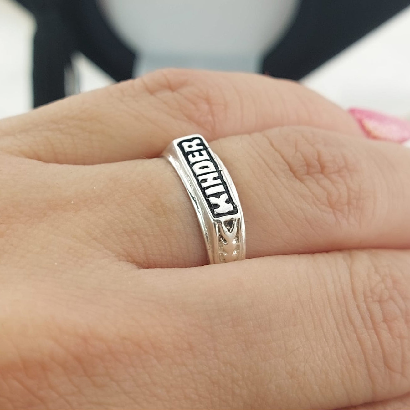 Anillo Graduación Kinder Plata 925 23561