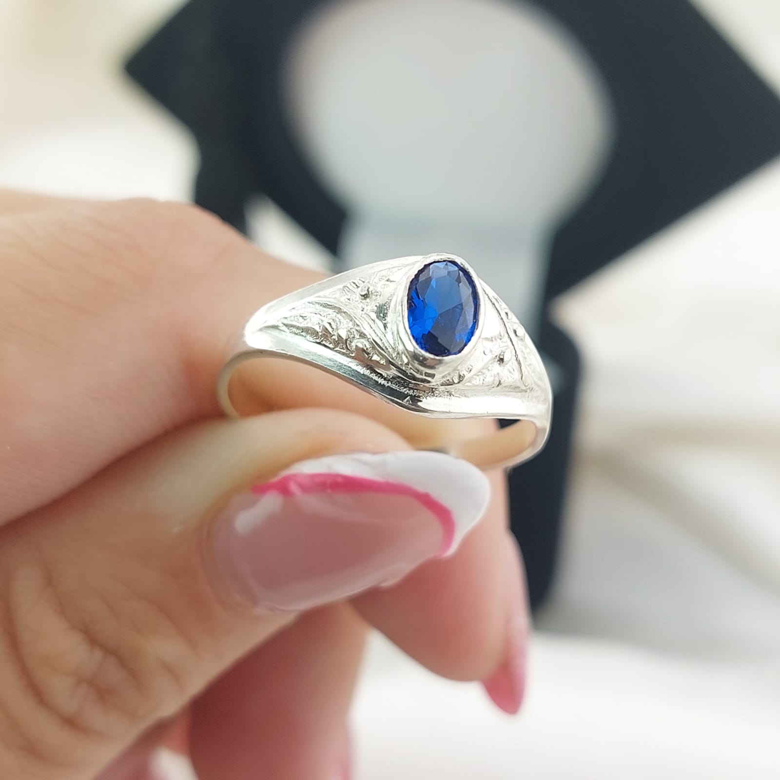Anillo Graduación Liso Plata 925 25155