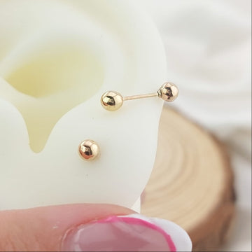 Dormilones Bola 3mm Oro 10K CR 01544