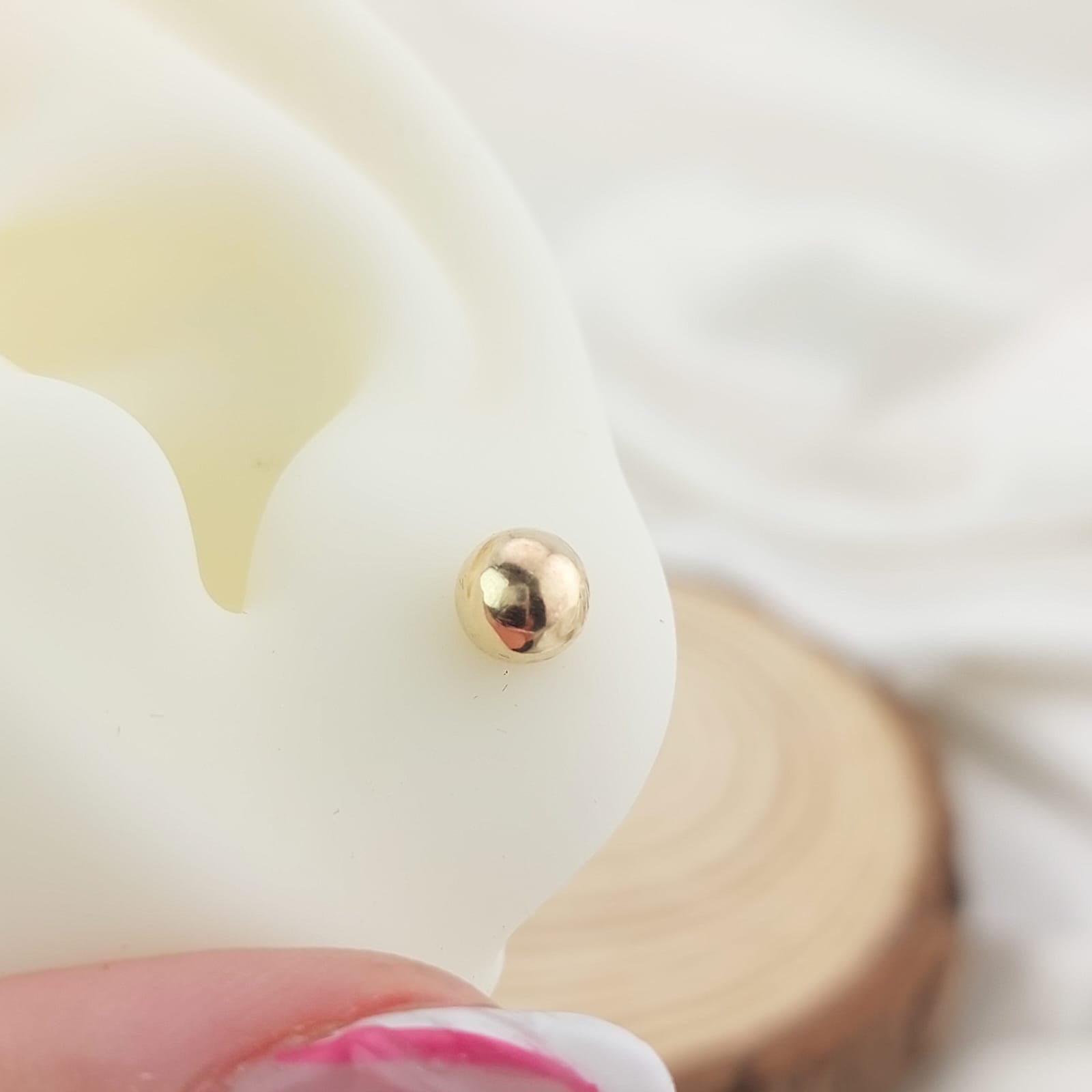 Dormilones Bola 5mm Oro 10K 15971
