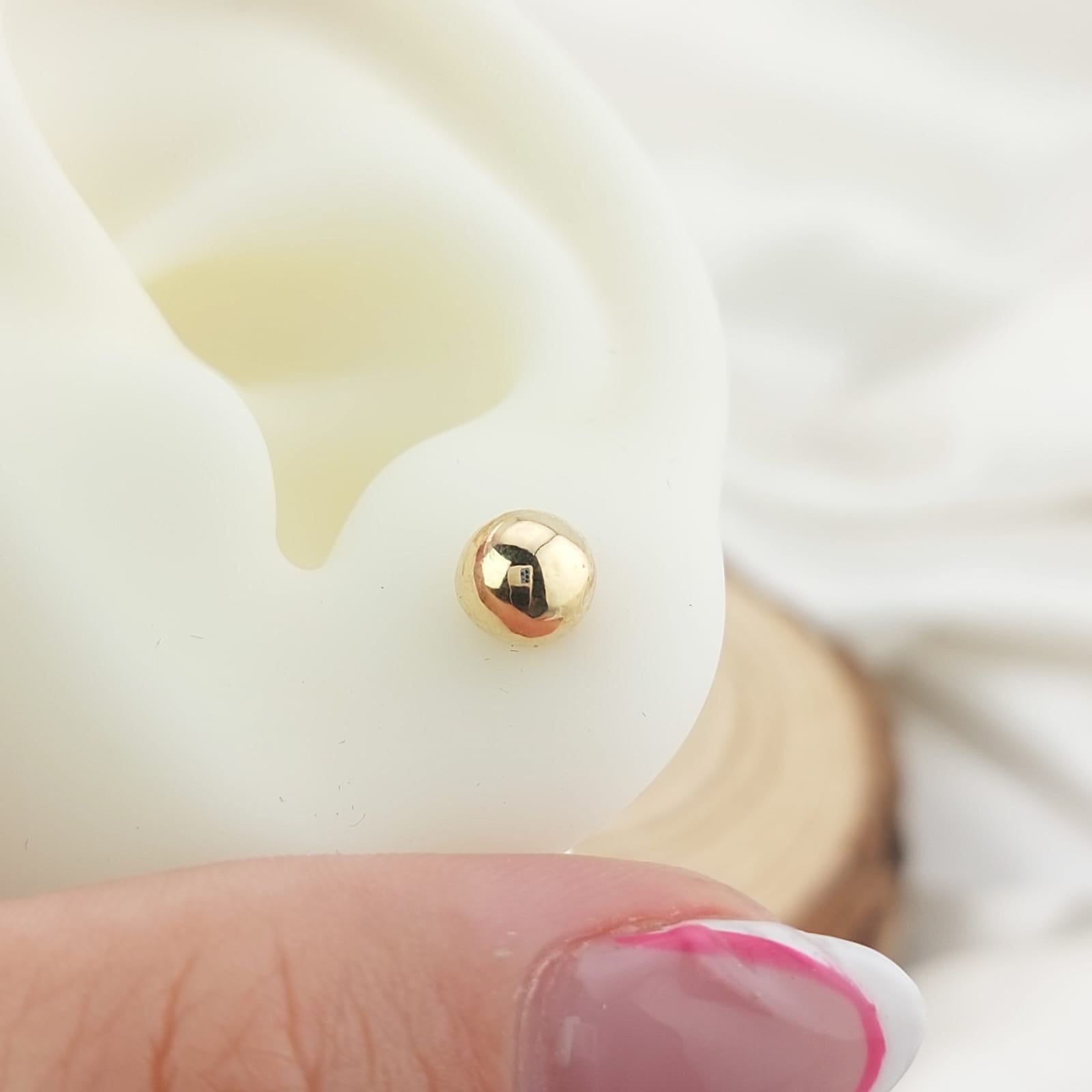 Dormilones Bola 6mm Oro 10k 17818