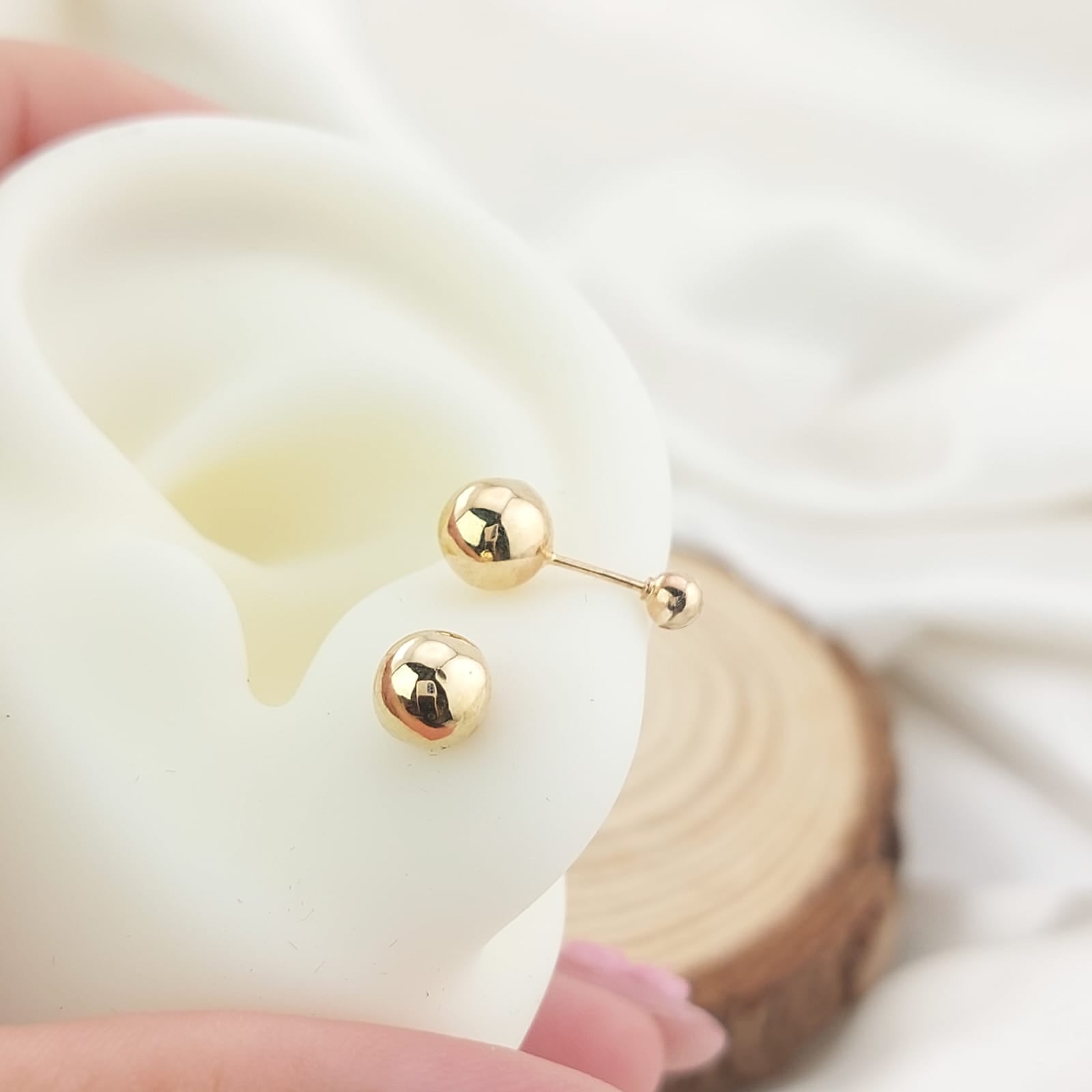 Dormilones Bola 6mm Oro 10k 17818