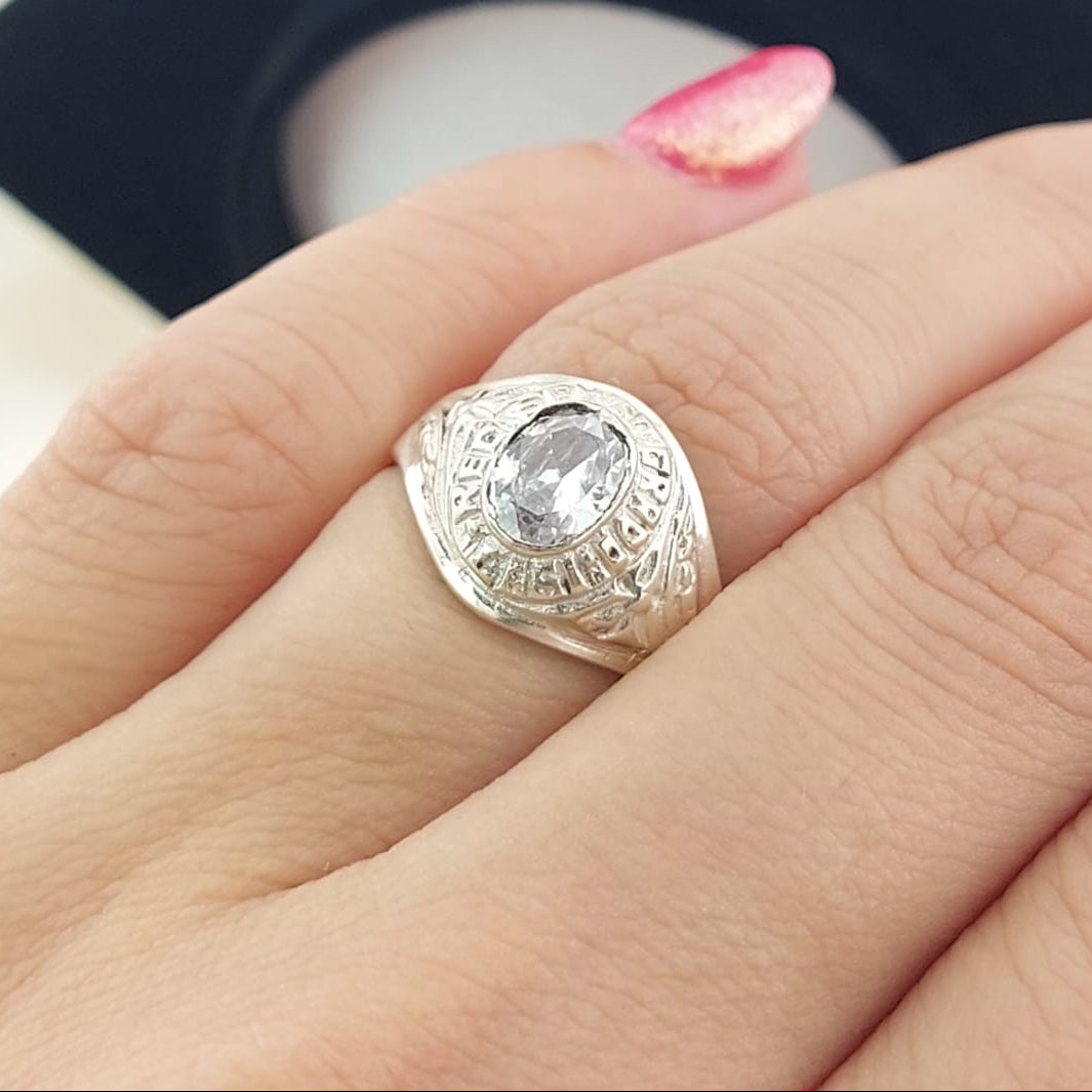 Anillo Graduación Sexto Plata 925 25949