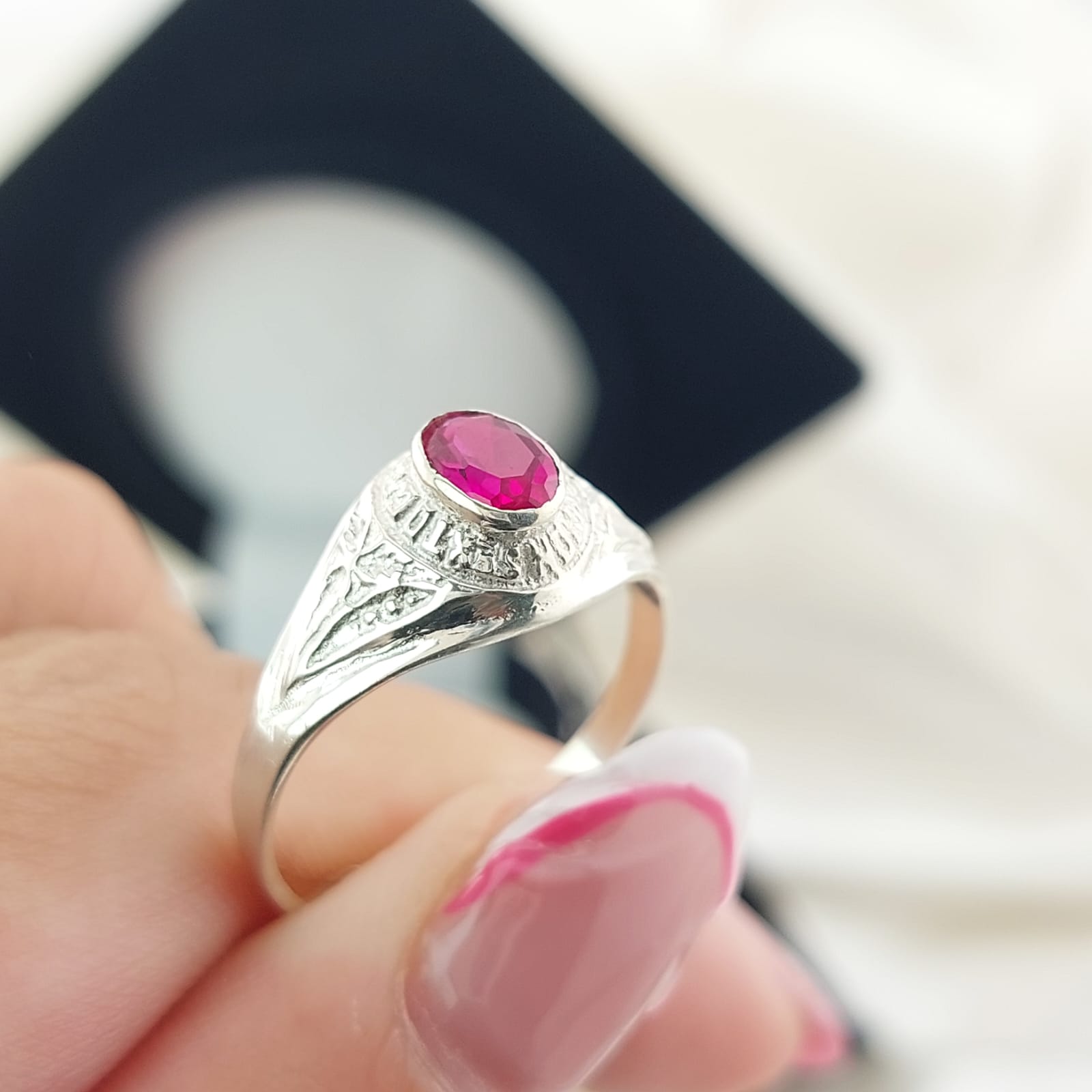 Anillo Graduación Sexto Plata 925 25140