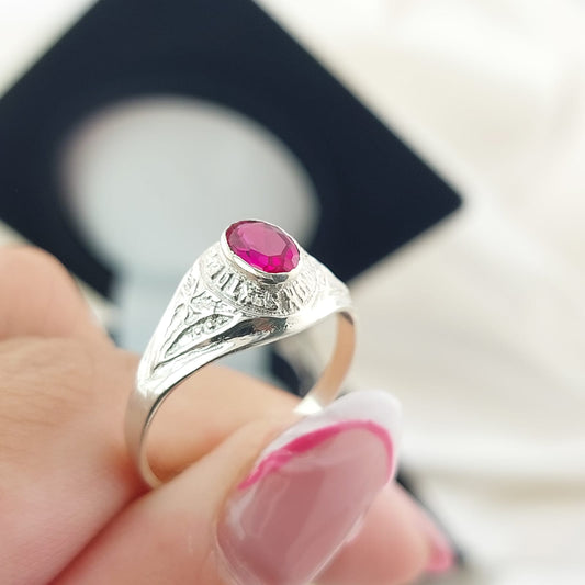 Anillo Graduación Sexto Plata 925 25140