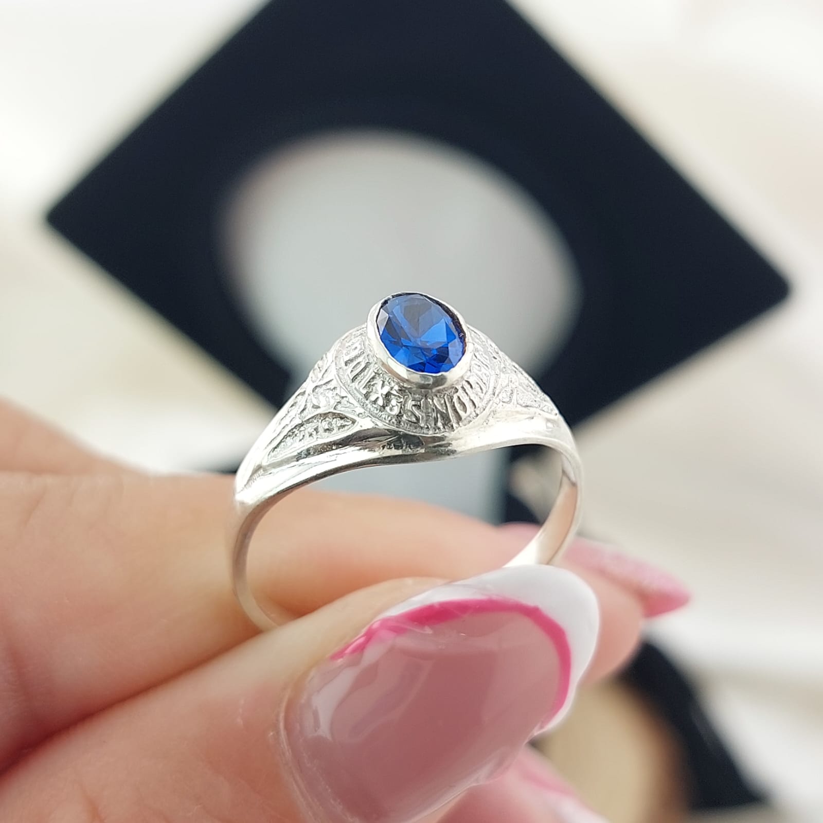 Anillo Graduación Sexto Plata 925 25141