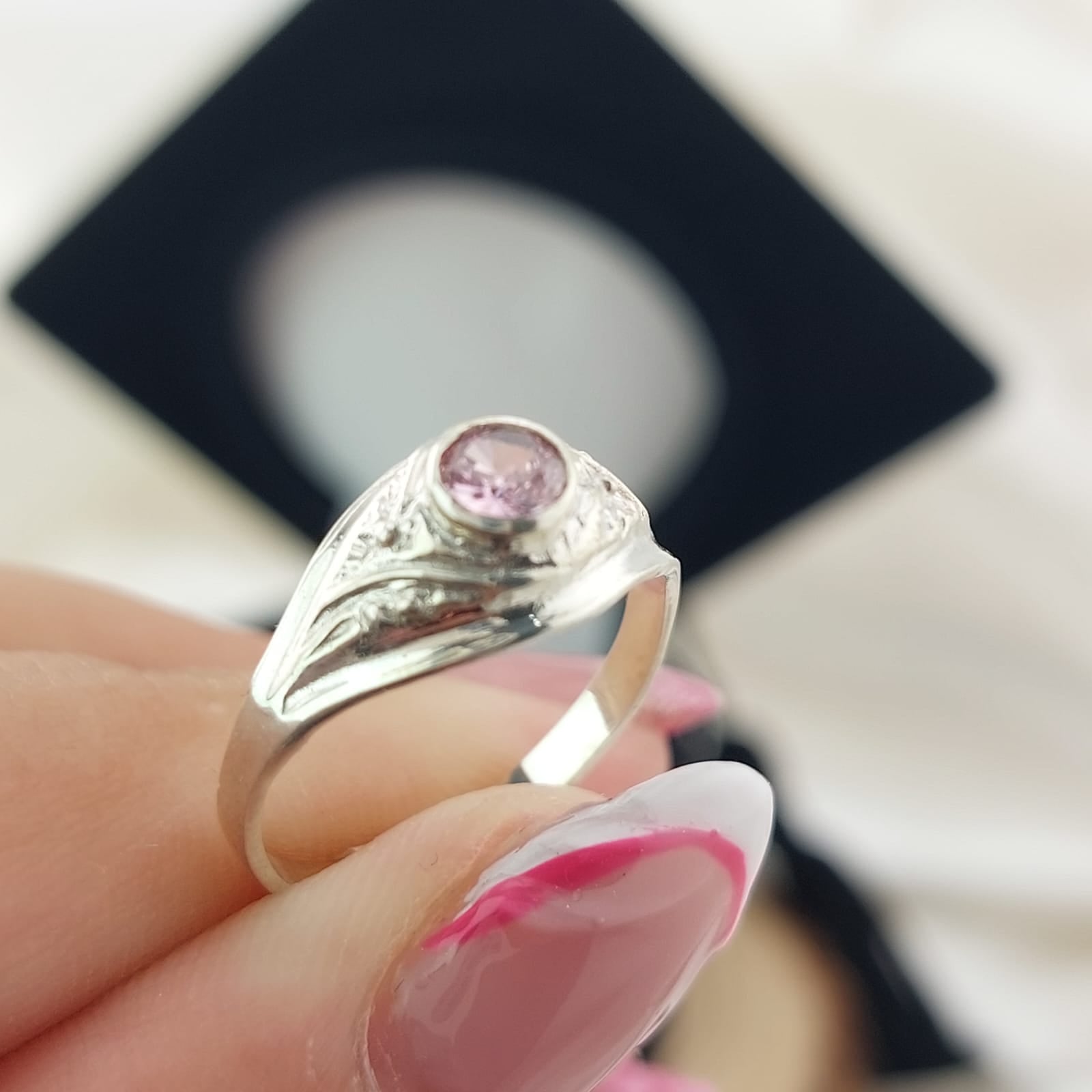 Anillo Graduación Kínder Plata 925 25156