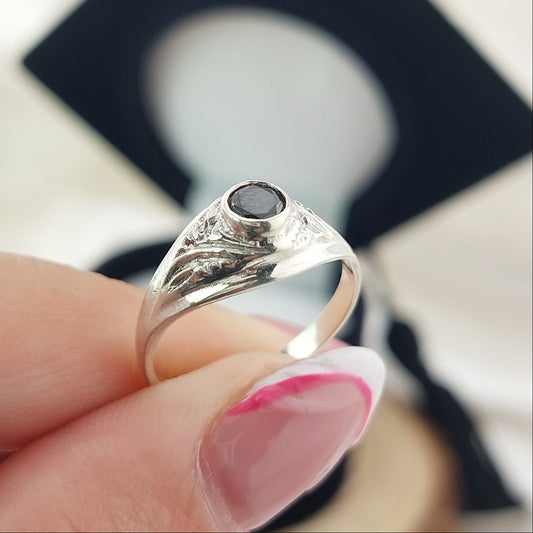 Anillo Graduación Kínder Plata 925 25990