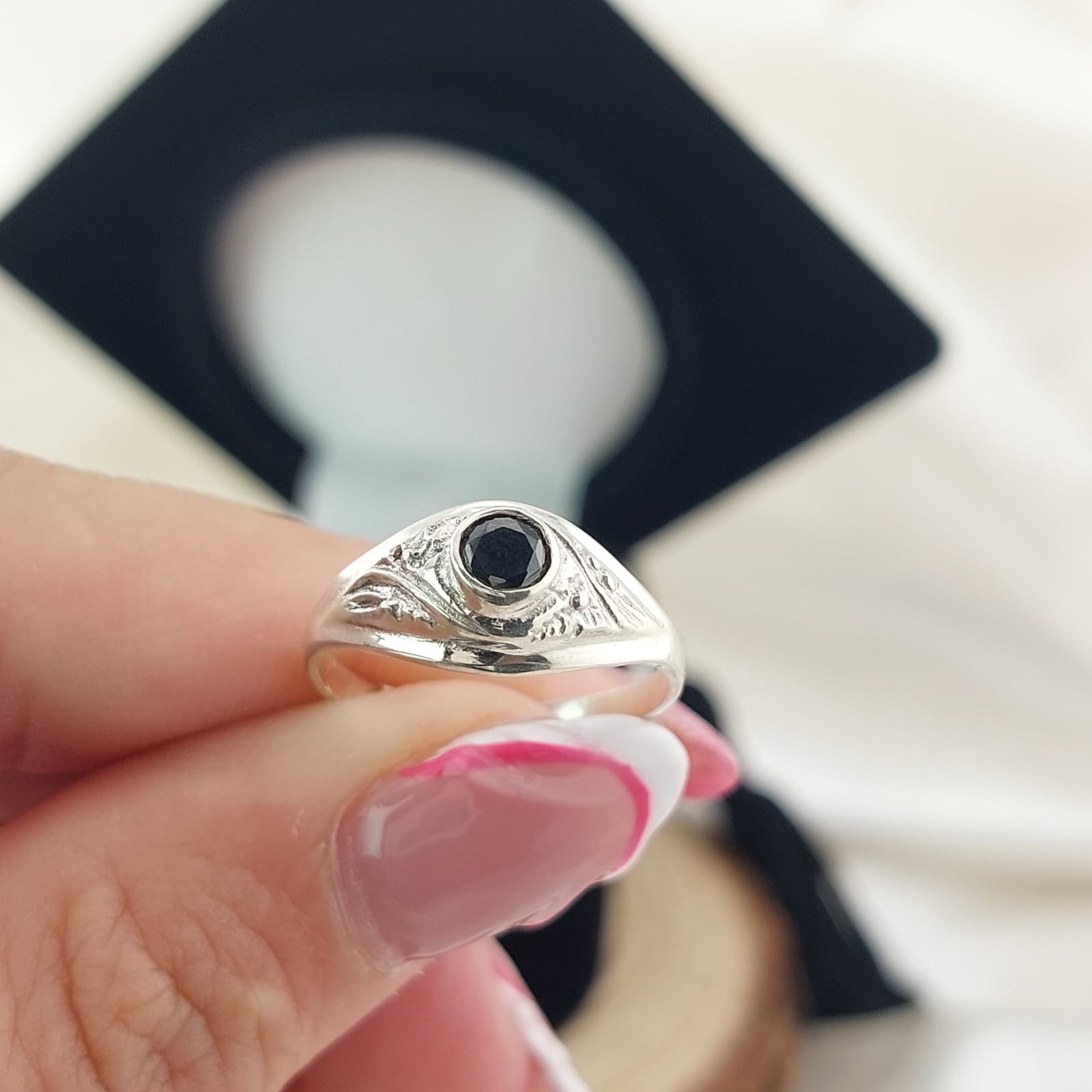 Anillo Graduación Kínder Plata 925 25990