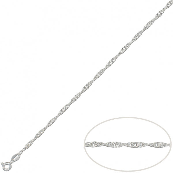 Cadena Fina Singapur 50cm/2mm Plata 925 210000024633