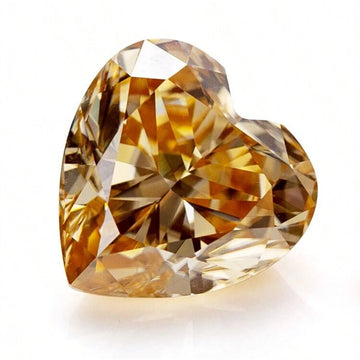 Piedra Cubic Zirconia AAA Corazón Champan 5x5mm 27708