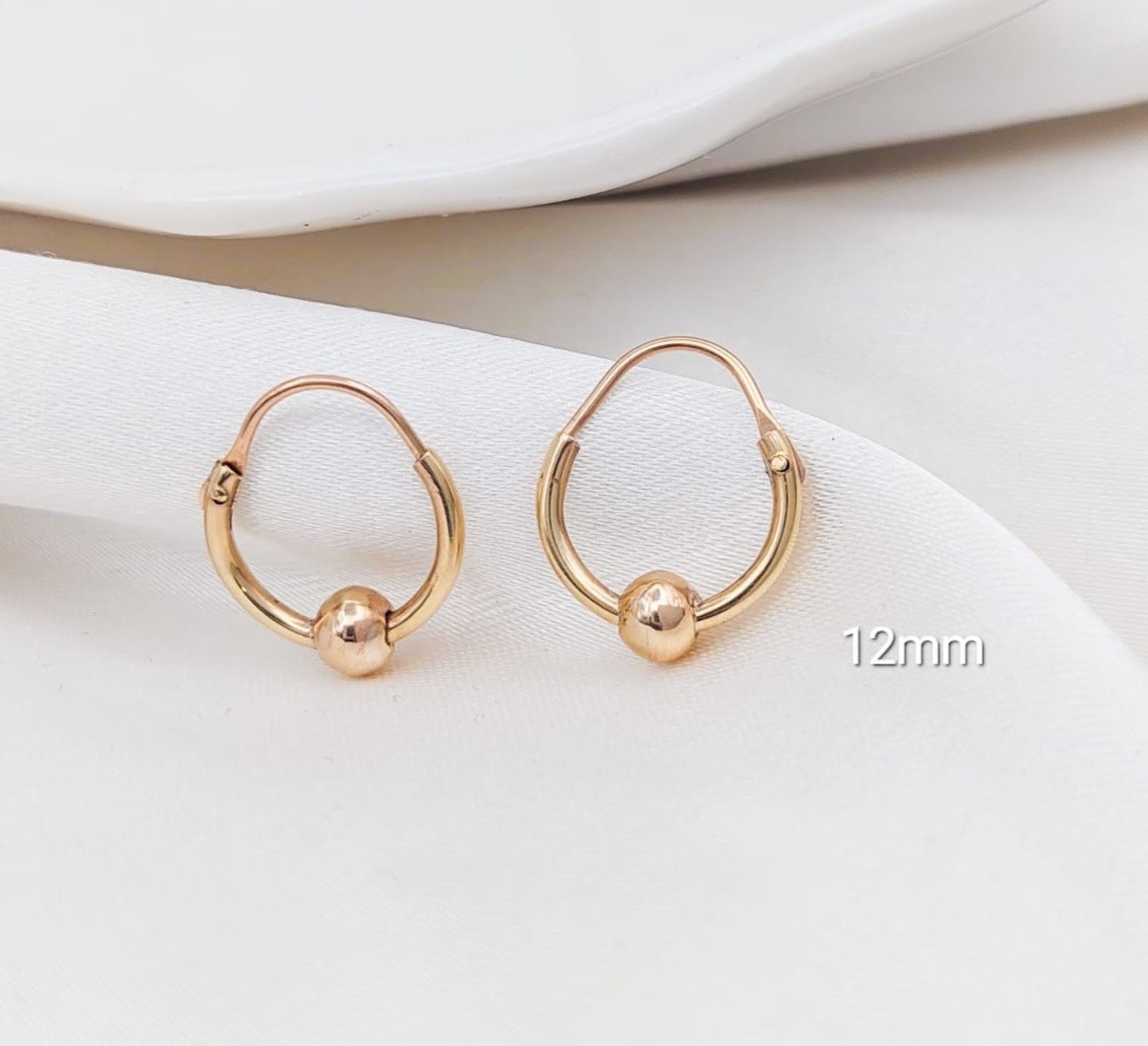 Argollas 12mm Oro Nacional 10k 210000018403