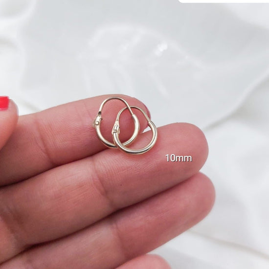Argollas 10mm Oro Nacional 10k 210000017851