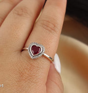 Anillo Dama Rojo Plata 925 210000023997