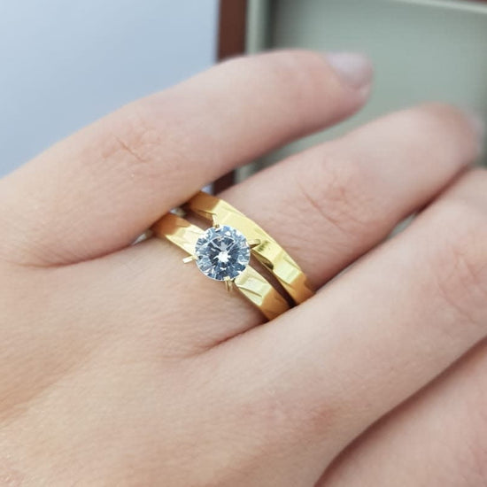 ANILLOS  COMPROMISO DUO ACERO 210000003251
