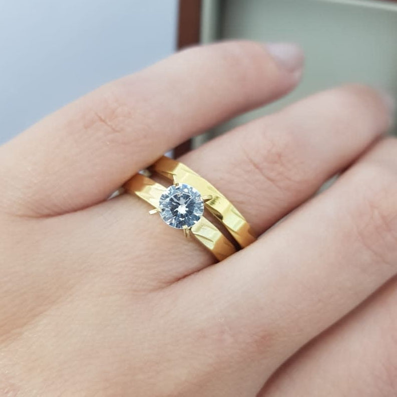 ANILLOS  COMPROMISO DUO ACERO 210000003251